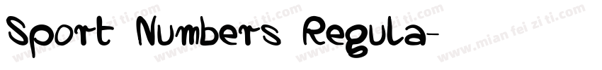 Sport Numbers Regula字体转换